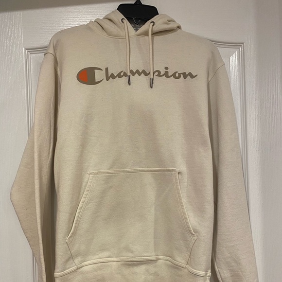 Champion Sweaters - Women’s Champion Tan Hooded Sweat Shirt Size Small (Great Condition)